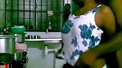 Indian sex couple hardcore in kitchen